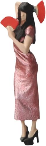 1/64 Cheongsam Woman Figure Model Diorama Scenery Trains Architectural Resin Figurine in Kuwait