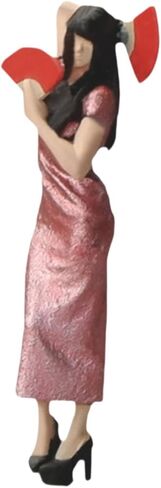 1/64 Cheongsam Woman Figure Model Diorama Scenery Trains Architectural Resin Figurine in Kuwait