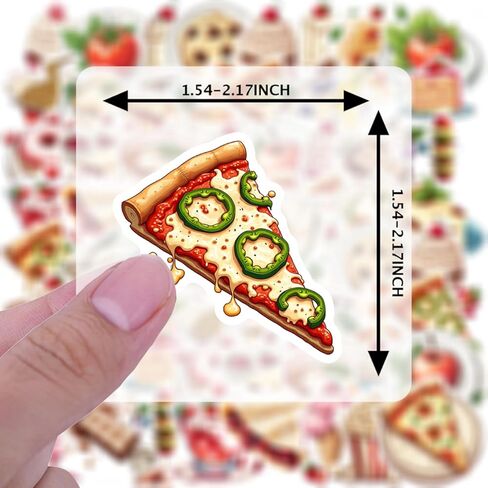 100 PCS Waterproof Vinyl Fast Food Stickers Cute Dessert Decals for Laptops Skateboards Water Bottles Aesthetic Graffiti Kawaii Stickers Pack for Teens Adults Kids in Saudi Arabia