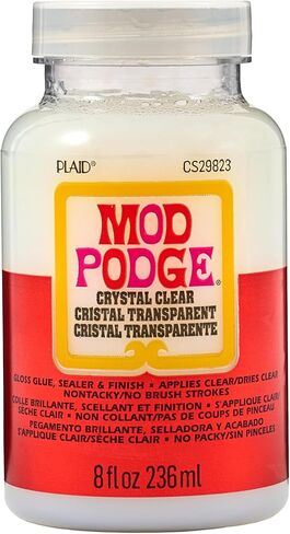Mod Podge، غراء كريستالي شفاف لامع، مانع للتسرب، ولمسة نهائية، 8 أونصة سائلة in Saudi Arabia