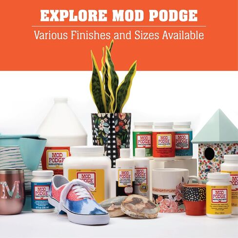 Mod Podge، غراء كريستالي شفاف لامع، مانع للتسرب، ولمسة نهائية، 8 أونصة سائلة in Saudi Arabia