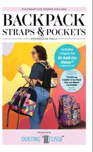 حزمة توسيع أحزمة الظهر والجيوب من إليسا زيكاردي من شركة Quilting Elissa لمرافقة أنماط حقائب ByAnnie.com المختارة (الموزعة بواسطة ByAnnie.com) حزمة توسيع FPP QE104 in Kuwait