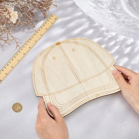 MAYJOYDIY 6 Pcs Trucker Cap Patch Template Wooden Trucker Cap Template Palette Personalized Hat Patches Tool Baseball Hat Board Design Supplies for Designing Your Own Special DIY Hats in Saudi Arabia