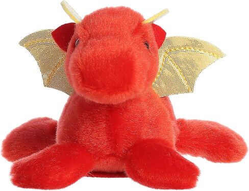 حيوان محشو من Aurora® Adorable شولدركينز™ Daring Dragon™ - صديق ممتع يمكنه الذهاب معك إلى كل مكان - مثالي للأطفال بعمر 3 سنوات فما فوق والأزياء التنكرية - أحمر 6 بوصات in Saudi Arabia