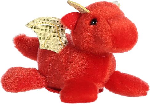 حيوان محشو من Aurora® Adorable شولدركينز™ Daring Dragon™ - صديق ممتع يمكنه الذهاب معك إلى كل مكان - مثالي للأطفال بعمر 3 سنوات فما فوق والأزياء التنكرية - أحمر 6 بوصات in Saudi Arabia