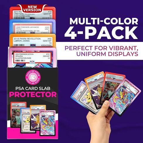 مصد لوح متدرج SUPERLIT PSA 4 عبوات متعددة الألوان - واقي لحماية بطاقة PSA (عبوة متعددة 1) in Kuwait