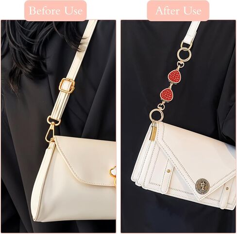 3 Pcs Bag Extender Chain Cherry Purse Straps Replacement Chain Gold Bag Extender Chain Hearts Purse Strap Extender Red Purse Strap Replacement Purse Accessories Bag Charms for Handbags in Saudi Arabia