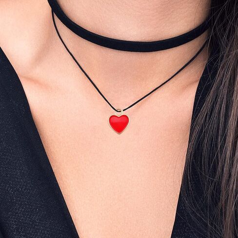 50pcs Enamel Red Heart Shaped Charms Alloy Love Heart Dangle Pendants Valentine’s Day Hanging Ornaments for DIY Bracelet Necklace Earrings Jewelry Making Decor in Saudi Arabia
