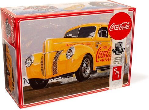 AMT Skill 3 Model Kit 1940 Ford Coupe Coca-Cola 1/25 Scale Model in Saudi Arabia