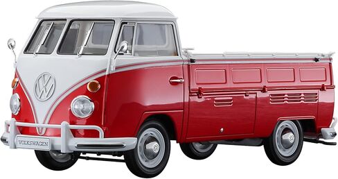 Hasegawa HA20556 1:24 Volkswagen Type 2 Pick-Up Truck-Red-White Paint Model Kit، لون مصبوب in Saudi Arabia