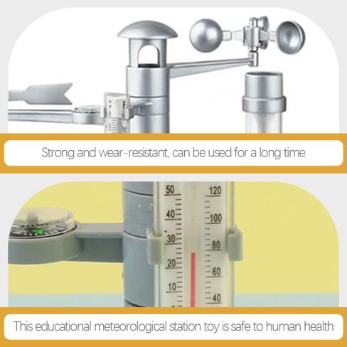 BESPORTBLE Weather Station Model for Kids: Educational Meteorological Experiment Kit Interactive Learning Toys for Ages 6-12 Improve Hands-on Skills and Science Understanding in Saudi Arabia