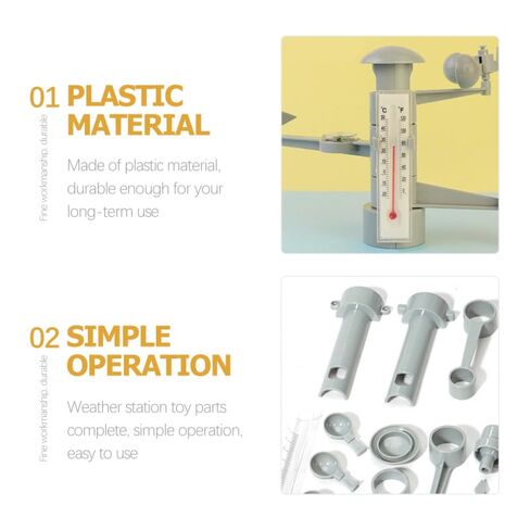 BESPORTBLE Weather Station Model for Kids: Educational Meteorological Experiment Kit Interactive Learning Toys for Ages 6-12 Improve Hands-on Skills and Science Understanding in Saudi Arabia