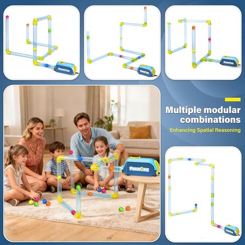 مجموعة أنبوبية للعبة STEM لتدفق الهواء، ألعاب أنابيب الهواء، مجموعات STEM ألعاب البناء، التعليم، الديناميكا الهوائية الهوائية، البناء والترقيع in Kuwait