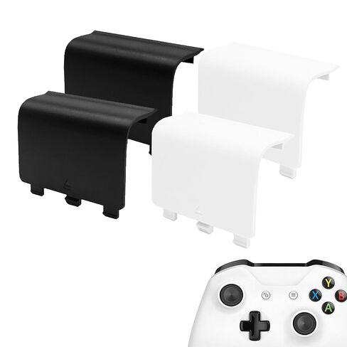 KELIFANG Replacement Battery Cover Door Compatible with Xbox One, One S, One X Controller, Battery Back Shell Repair Part Compatible with Xbox Wireless Controller (Black, White) in Saudi Arabia