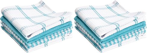 T-FAL Premium Waffle Dish Cloths: Highly Absorbent, Super Soft Long Lasting - 100% Cotton, 12"x13" Flat Waffle Dish Towel for Cleaning & Drying Dishes, (4-Pack), Sand in Saudi Arabia