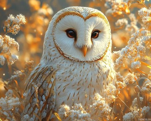 SVINOILER Paint by Number for Adults, Barn Owl Among Wild Grasses, Adult Crafts Paint by Numbers, DIY Handmade Gifts 16x20 inch in Saudi Arabia