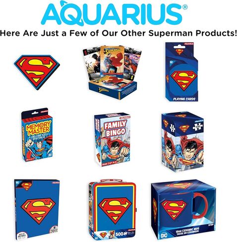 لوحة فنية لشعار Aquarius Superman بالأرقام الصغيرة - 8.5 × 11 بوصة - طلاء بطابع سوبرمان ريترو حسب الرقم للبالغين والأطفال - مجموعة طلاء ملونة حسب الأرقام للمبتدئين - مرخصة رسميًا in Saudi Arabia