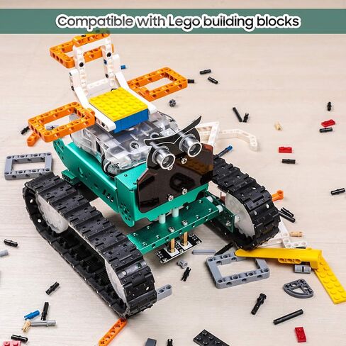 ELEGOO Owl Smart Robotic Car Kit V2.0 for Arduino Robotics for Kids Ages 8-12 12-16 STEM Science Kits Coding Robots Toys for 8+ Year Old Boys Girls Teens Circuits Engineering Building Projects in Saudi Arabia