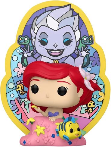 Funko Pop! Deluxe: Little Mermaid - Ariel - Stained Glass - Collectable Vinyl Figure - Gift Idea - Official Merchandise - Toys for Kids & Adults - Disney Fans - Model Figure for Collectors and Display in Saudi Arabia