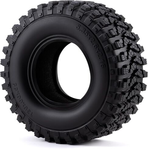 4Pcs 2.6 inch RC Rubber Tyre Set Wheel Tires All Terrain Tires 136mm Tall 2.6in Crawler Tires with Foam Insert for 1/7 1/8 1/10 RC Crawler Car Axial RBX10 MJX H8H MK07 KM4 Upgrades in Saudi Arabia