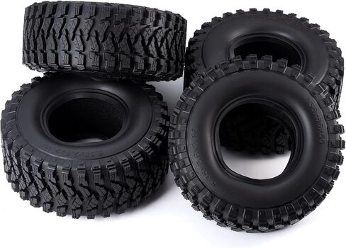 4Pcs 2.6 inch RC Rubber Tyre Set Wheel Tires All Terrain Tires 136mm Tall 2.6in Crawler Tires with Foam Insert for 1/7 1/8 1/10 RC Crawler Car Axial RBX10 MJX H8H MK07 KM4 Upgrades in Saudi Arabia