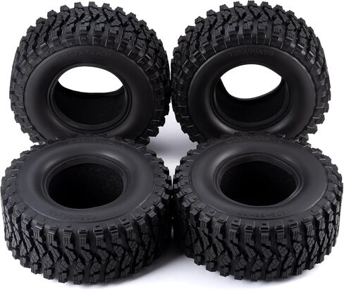 4Pcs 2.6 inch RC Rubber Tyre Set Wheel Tires All Terrain Tires 136mm Tall 2.6in Crawler Tires with Foam Insert for 1/7 1/8 1/10 RC Crawler Car Axial RBX10 MJX H8H MK07 KM4 Upgrades in Saudi Arabia