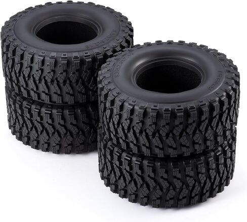 4Pcs 2.6 inch RC Rubber Tyre Set Wheel Tires All Terrain Tires 136mm Tall 2.6in Crawler Tires with Foam Insert for 1/7 1/8 1/10 RC Crawler Car Axial RBX10 MJX H8H MK07 KM4 Upgrades in Saudi Arabia