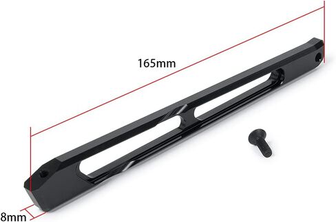 RC Rear Center Aluminum Chassis Brace Support Mount Upgrade Parts Metal Rear Chassis Brace Support Mount Compatible with Arrma 1/8 Kraton 6S Senton Typhon RC Car in Saudi Arabia