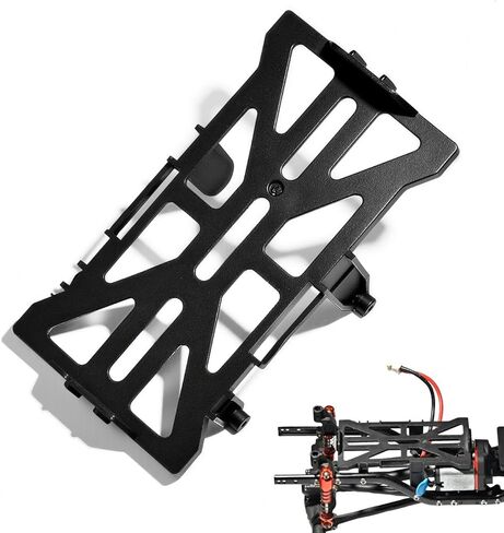 SCX24 Battery Holder Tray Upgrade for 1/24 RC Crawler Axial SCX24 C10 Bronco Deadbolt JLU CRC B-17 Upgrade Parts, Durable and Light Weight Electronics Battery Mounts in Saudi Arabia