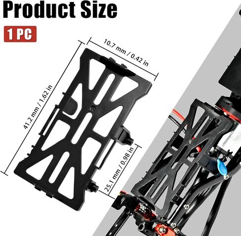SCX24 Battery Holder Tray Upgrade for 1/24 RC Crawler Axial SCX24 C10 Bronco Deadbolt JLU CRC B-17 Upgrade Parts, Durable and Light Weight Electronics Battery Mounts in Saudi Arabia