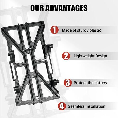 SCX24 Battery Holder Tray Upgrade for 1/24 RC Crawler Axial SCX24 C10 Bronco Deadbolt JLU CRC B-17 Upgrade Parts, Durable and Light Weight Electronics Battery Mounts in Saudi Arabia