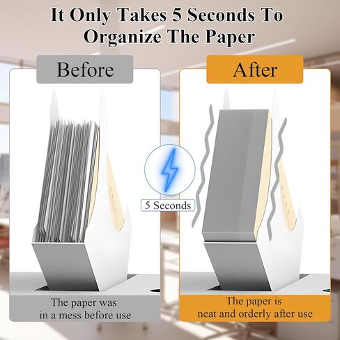 Professional Desktop Paper Jogger, 500-Page Capacity, 2800 RPM High-Frequency Vibration, A4/A5/A6 Compatible, Automatic Paper Straightening in 5 Seconds in Saudi Arabia