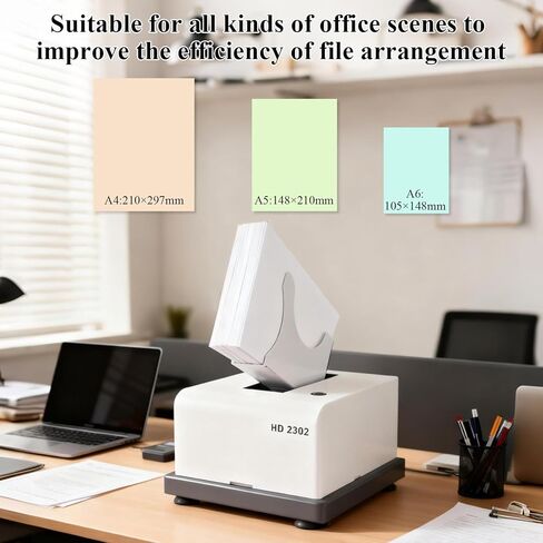 Professional Desktop Paper Jogger, 500-Page Capacity, 2800 RPM High-Frequency Vibration, A4/A5/A6 Compatible, Automatic Paper Straightening in 5 Seconds in Saudi Arabia