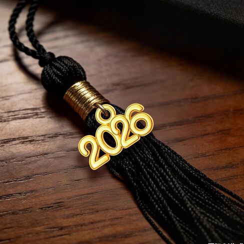 30PCS 2026 Charms - 2026 Year Graduation Cap Hat Tassel Decoration - Gold Rosegold Silver Jewelry Making Pendants Charm for 2026 Years Letter DIY Craft Necklace Bracelet Earrings Keychain Supplies in Saudi Arabia