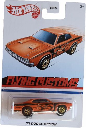 Hot Wheels '71 Dodge Demon, Orange 1:64 Scale Die-Cast Car, Ages 3+ in Saudi Arabia