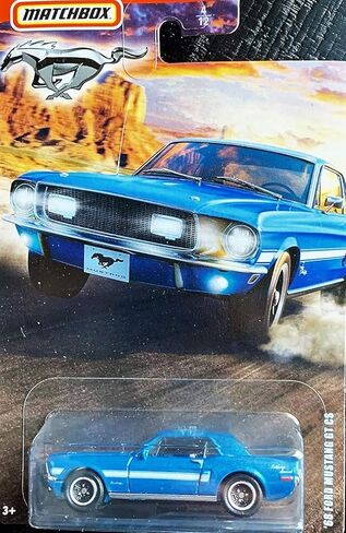 MBX Matchbox '68 فورد موستانج GT CS 4/12، أزرق in Kuwait