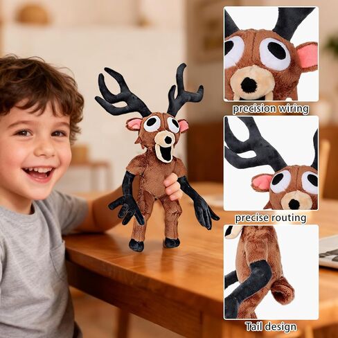 99 Nights Forest Plush Toy, 15 inch Deer plushie, 99 Nights Deer Stuffed Animal for Video Game Fans in Saudi Arabia