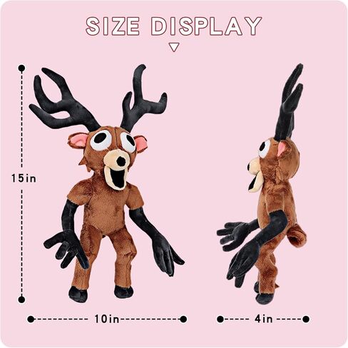 99 Nights Forest Plush Toy, 15 inch Deer plushie, 99 Nights Deer Stuffed Animal for Video Game Fans in Saudi Arabia