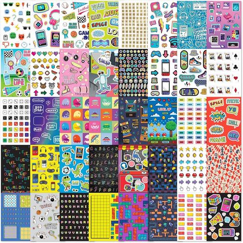 Fashion Angels 1,000+ Game On Sticker Book, Includes Fun & Colorful Craft Gaming Stickers, Ideal for Accessorizing Kids & Teens Notebooks, Journals & More in Saudi Arabia