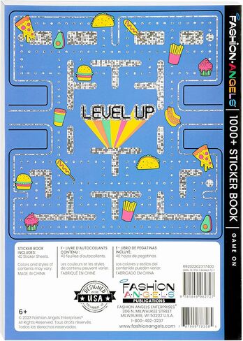 Fashion Angels 1,000+ Game On Sticker Book, Includes Fun & Colorful Craft Gaming Stickers, Ideal for Accessorizing Kids & Teens Notebooks, Journals & More in Saudi Arabia