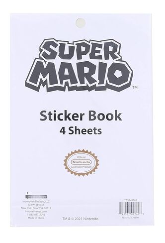 United Pacific Designs 709749MB: Mario Sticker Book with Puffy Stickers 4 Sheet in Saudi Arabia