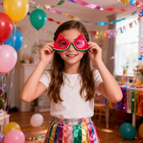 JOYIN 12 قطعة من النظارات الشمسية لحفلات هاوايان لوا، ديكورات حفلات حمام السباحة الصيفية، نظارات استوائية للفتيات ملابس هاواي، هدايا رائعة للحفلات ولوازم السمات in Saudi Arabia