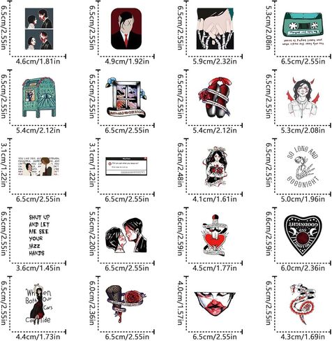 50pcs Punk Band Sticker, Cute Cartoon Vinyl Waterproof Stickers for Water Bottle,Skateboard,Laptop,Phone,Journaling,Scrapbooking Decals for Party Supply Decor in Saudi Arabia