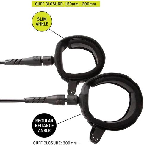 مخلوقات من Leisure Slim Reliance Pro Surf Leash ، قالب DNA المرن الحاصل على براءة اختراع ، الكفة غير المنقولة ، سلك TPU عالي الجودة ، SS محمل دوار in Saudi Arabia