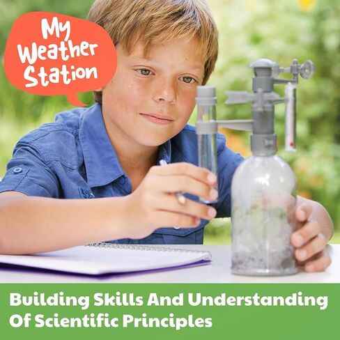 4M: Green Science - Weather Station - DIY Mini Observatory Kit, Observe & Record Wind-Rain-Temperature, Create A Terrarium in A Bottle, STEAM, Kids 5+ in Saudi Arabia