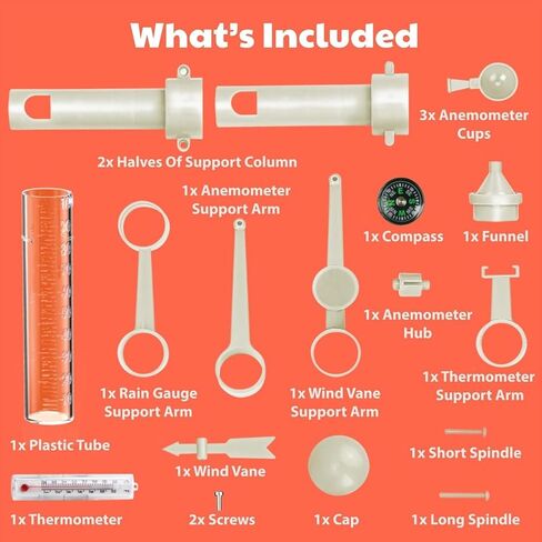 4M: Green Science - Weather Station - DIY Mini Observatory Kit, Observe & Record Wind-Rain-Temperature, Create A Terrarium in A Bottle, STEAM, Kids 5+ in Saudi Arabia