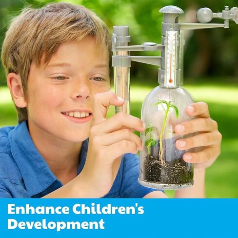 4M: Green Science - Weather Station - DIY Mini Observatory Kit, Observe & Record Wind-Rain-Temperature, Create A Terrarium in A Bottle, STEAM, Kids 5+ in Saudi Arabia