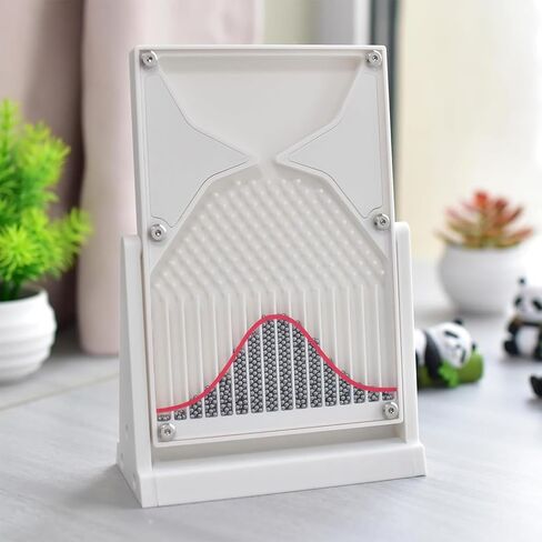 12 * 18cm Galton Board Experiment Model, Normal Distribution Mathematical Model, Probability Teaching Demonstration with Red Curve, for Probability Education, Financial Model in Saudi Arabia