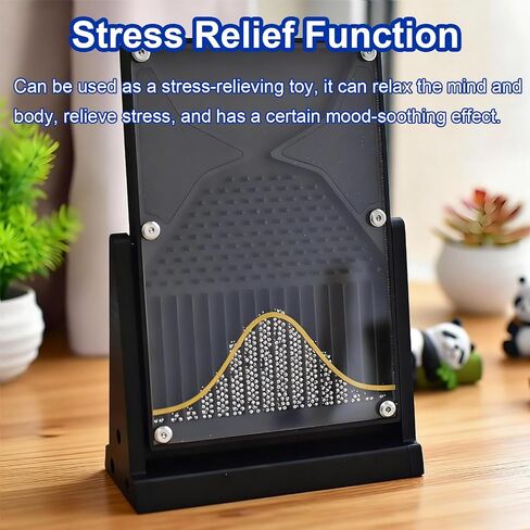 12 * 18cm Galton Board Experiment Model, Normal Distribution Mathematical Model, Probability Teaching Demonstration with Red Curve, for Probability Education, Financial Model in Saudi Arabia