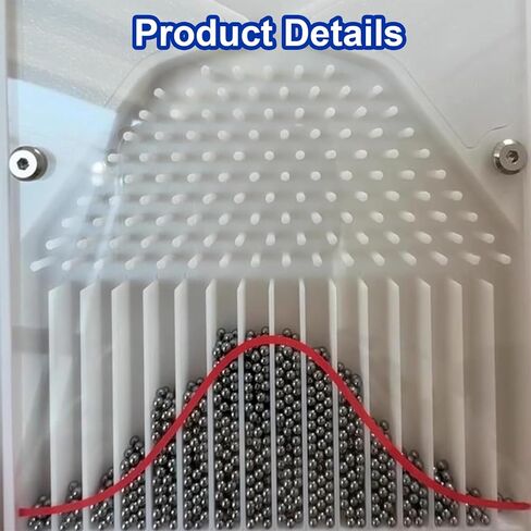 12 * 18cm Galton Board Experiment Model, Normal Distribution Mathematical Model, Probability Teaching Demonstration with Red Curve, for Probability Education, Financial Model in Saudi Arabia